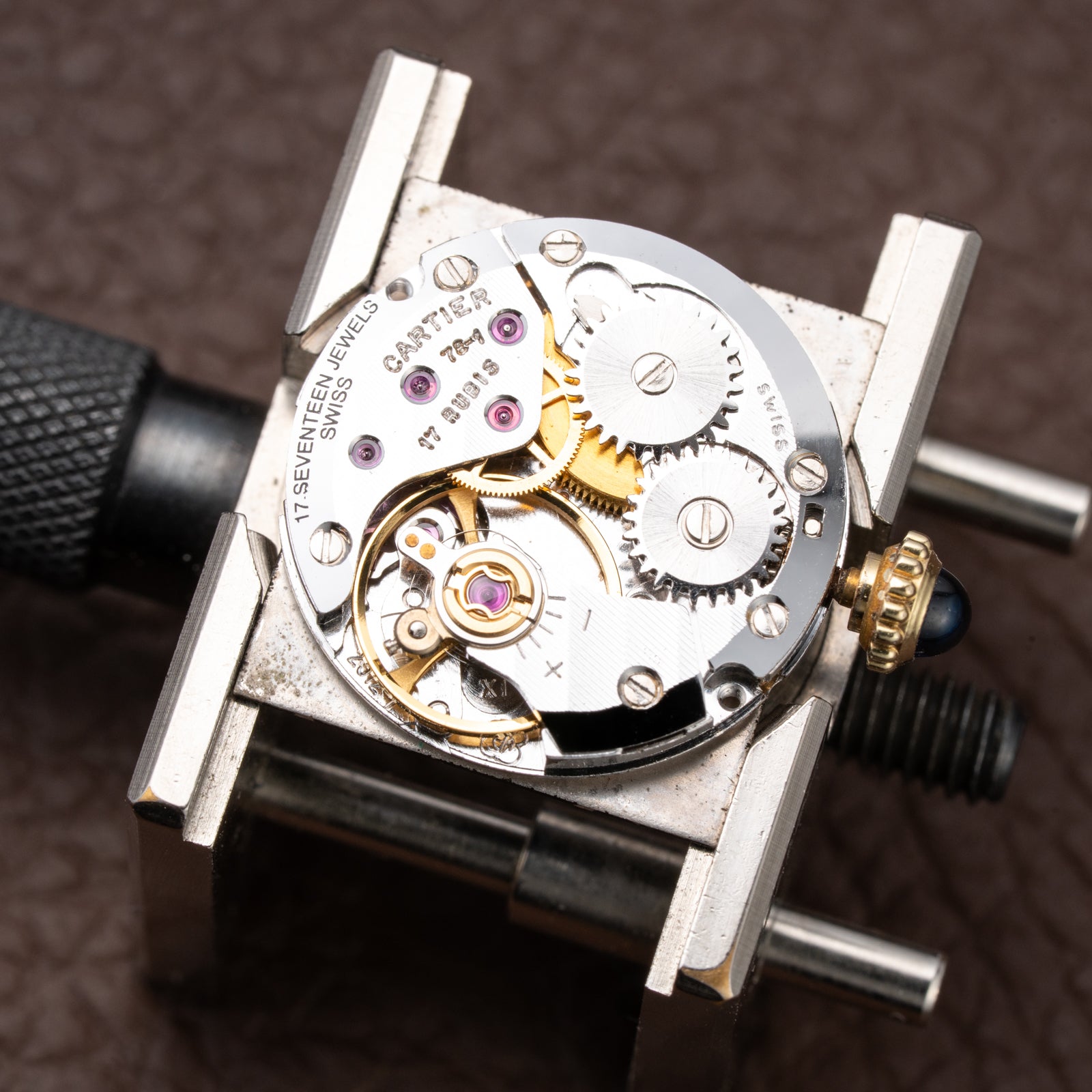 Cartier Tank Must de Vermeil Black 'onyx' Dial PM 1980s