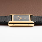 Cartier Tank Must de Vermeil Black 'onyx' Dial PM 1980s