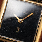 Cartier Tank Must de Vermeil Black 'onyx' Dial PM 1980s