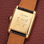Cartier Tank Must de Vermeil Black 'onyx' Dial PM 1980s