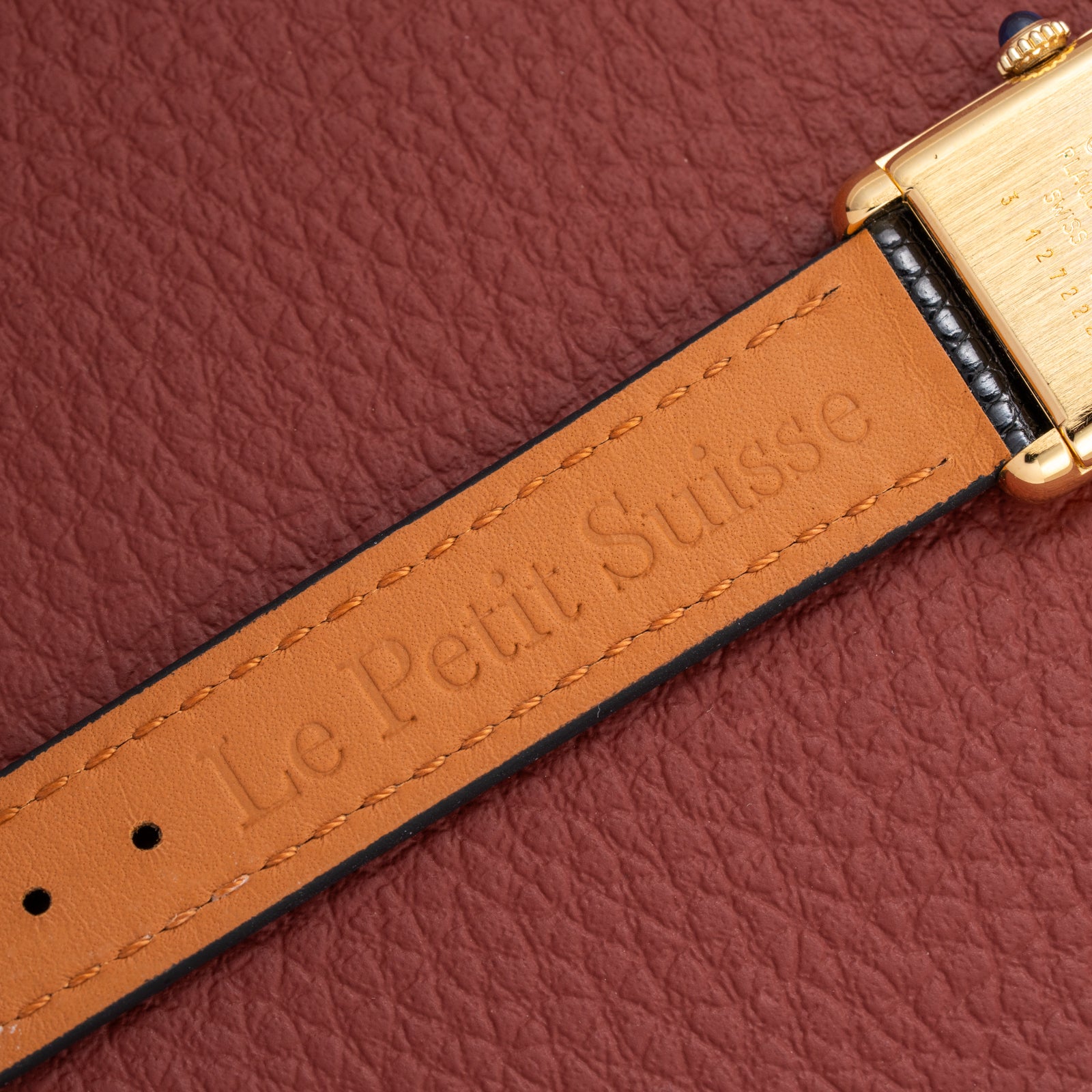 Cartier Tank Must de Vermeil Black 'onyx' Dial PM 1980s
