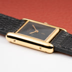 Cartier Tank Must de Vermeil Black 'onyx' Dial PM 1980s