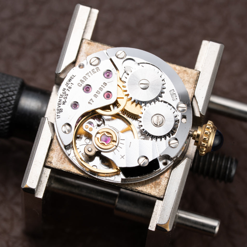Cartier Tank Must de Vermeil Black Roman Dial PM 1980s