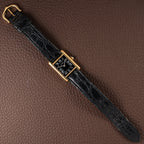 Cartier Tank Must de Vermeil Black Roman Dial PM 1980s
