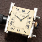 Cartier Tank Must de Lemon Roman Vermeil GM Full Set from 1980s