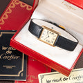 Cartier Tank Must de Lemon Roman Vermeil GM Full Set from 1980s