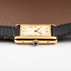 Cartier Tank Must de Lemon Roman Vermeil GM Full Set from 1980s