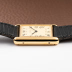 Cartier Tank Must de Lemon Roman Vermeil GM Full Set from 1980s
