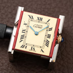 Cartier Tank Must de Vermeil Roman Lemon Dial GM Ref 590005 from 1990s