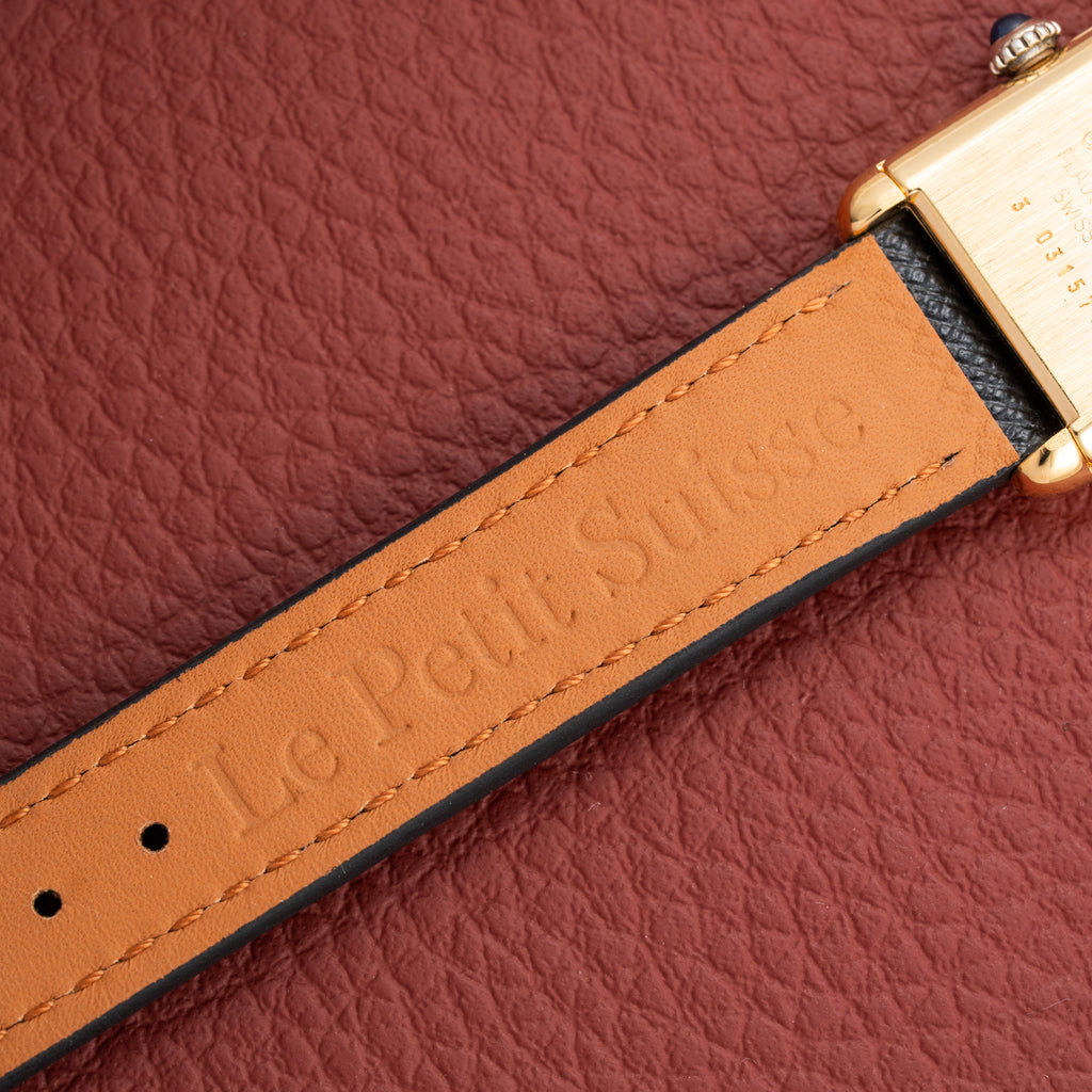 Cartier Tank Must de Roman Lemon Dial Vermeil PM 1980s