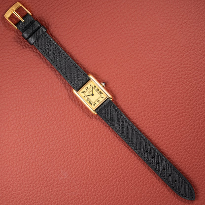 Cartier Tank Must de Roman Lemon Dial Vermeil PM 1980s