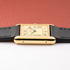 Cartier Tank Must de Roman Lemon Dial Vermeil PM 1980s