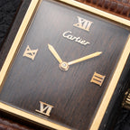 Cartier Tank “Pallisandre de Rio” “Tank Wood” Mohogany Ref 21611 from 1975