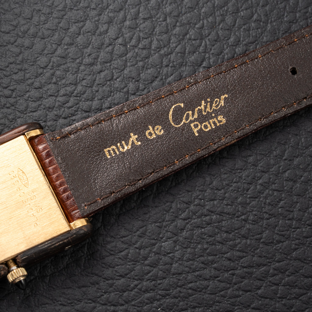 Cartier Tank “Pallisandre de Rio” “Tank Wood” Mohogany Ref 21611 from 1975