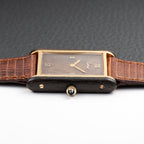 Cartier Tank “Pallisandre de Rio” “Tank Wood” Mohogany Ref 21611 from 1975