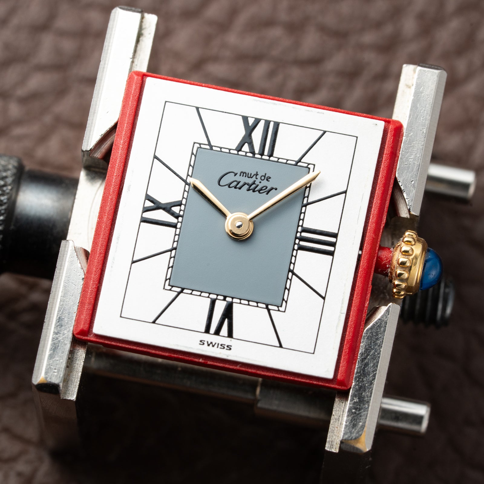 Cartier Must de Tank Vermeil Grey Art Deco Dial Reference 5057001