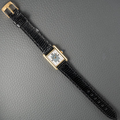 Cartier Must de Tank Vermeil Grey Art Deco Dial Reference 5057001