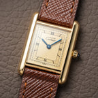 Cartier Must de Tank Vermeil Art Deco Roman Dial PM Reference 3 66001