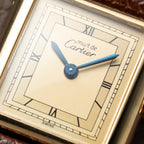 Cartier Must de Tank Vermeil Art Deco Roman Dial PM Reference 3 66001