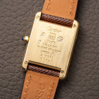Cartier Must de Tank Vermeil Art Deco Roman Dial PM Reference 3 66001
