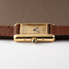 Cartier Must de Tank Vermeil Art Deco Roman Dial PM Reference 3 66001
