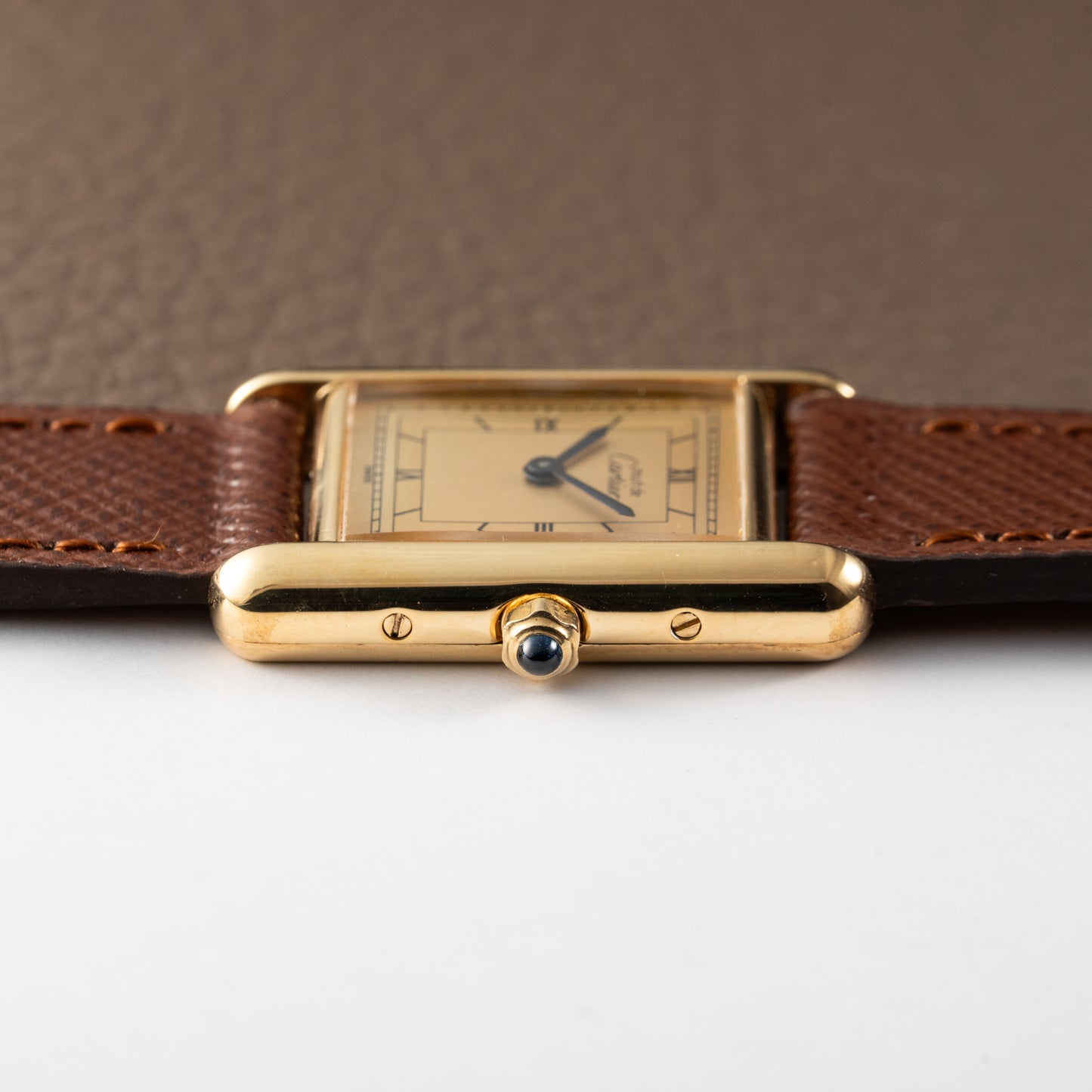 Cartier Must de Tank Vermeil Art Deco Roman Dial PM Reference 3 66001