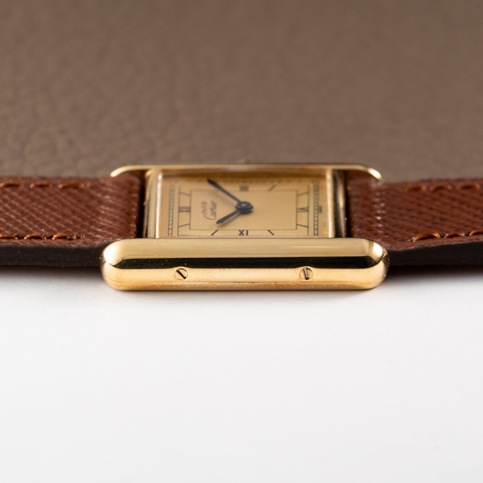 Cartier Must de Tank Vermeil Art Deco Roman Dial PM Reference 3 66001