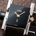 Cartier Tank Must de Vermeil Black Dial PM 1980s