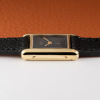 Cartier Tank Must de Vermeil Black Dial PM 1980s