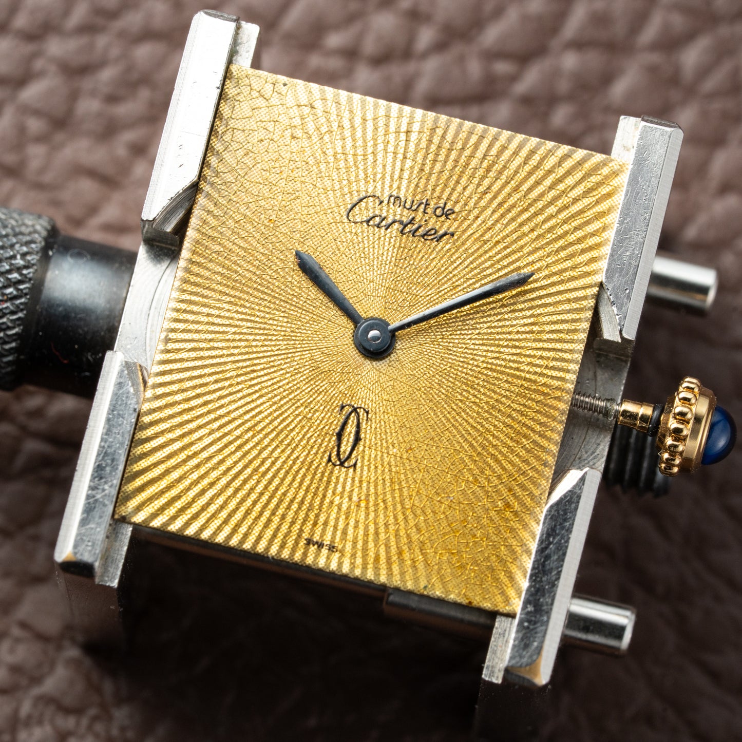 Cartier Must de Tank Vermeil "Discor" Dial GM (1990s)