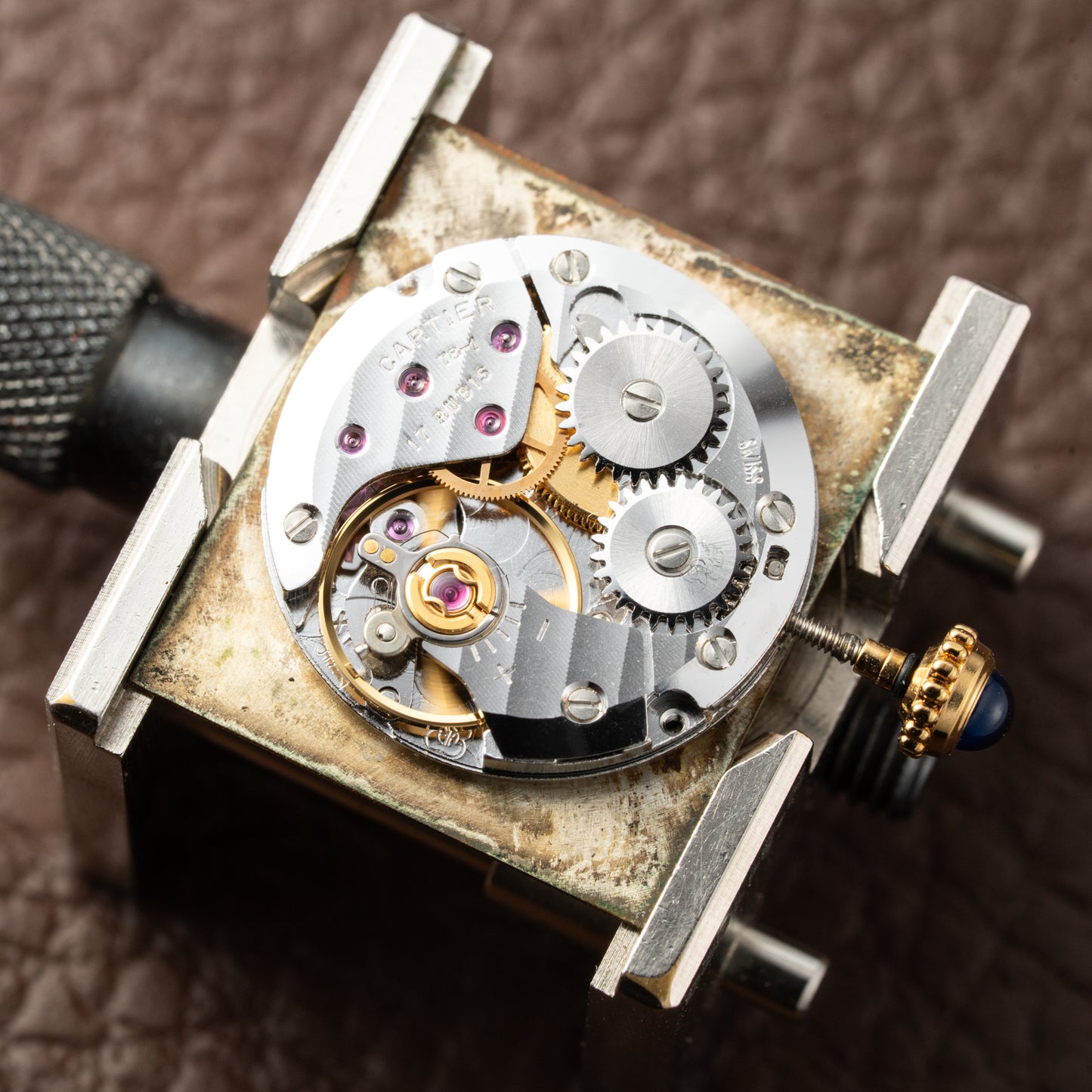 Cartier Must de Tank Vermeil "Discor" Dial GM (1990s)