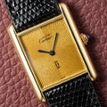 Cartier Must de Tank Vermeil "Discor" Dial GM (1990s)