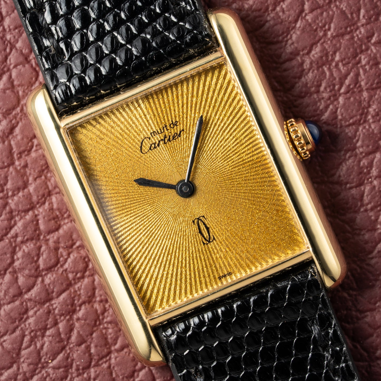 Cartier Must de Tank Vermeil "Discor" Dial GM (1990s)