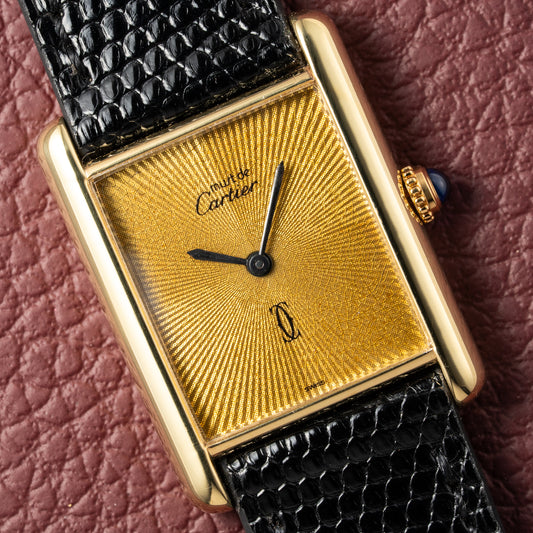 Cartier Must de Tank Vermeil "Discor" Dial GM (1990s)