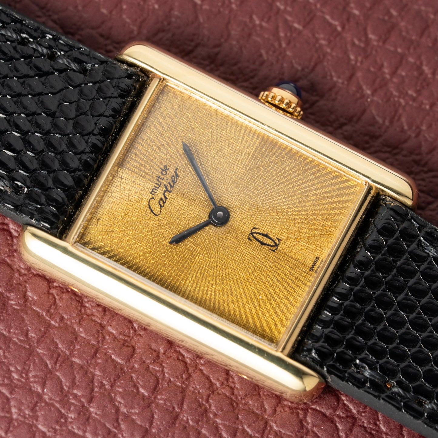 Cartier Must de Tank Vermeil "Discor" Dial GM (1990s)