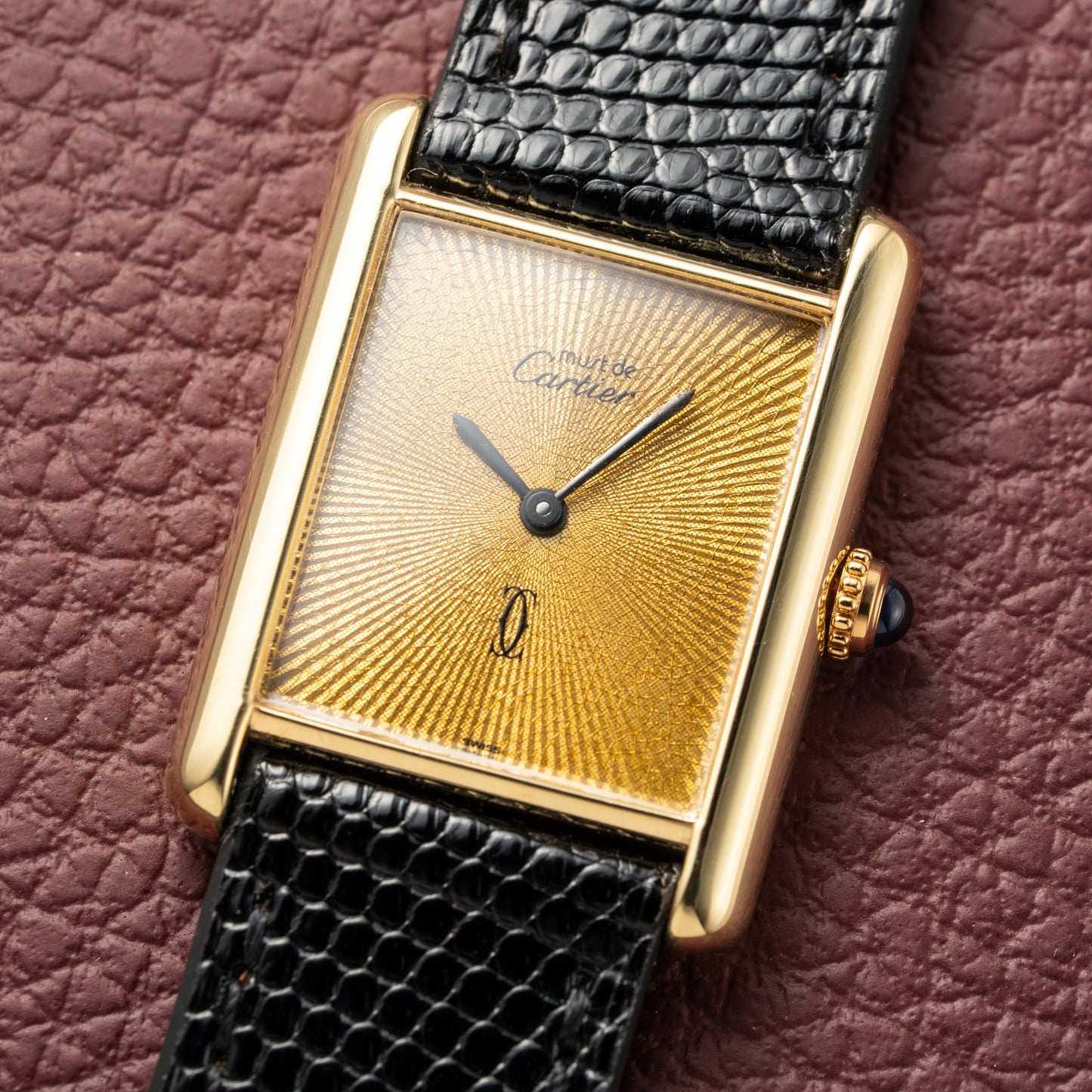 Cartier Must de Tank Vermeil "Discor" Dial GM (1990s)