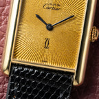 Cartier Must de Tank Vermeil "Discor" Dial GM (1990s)