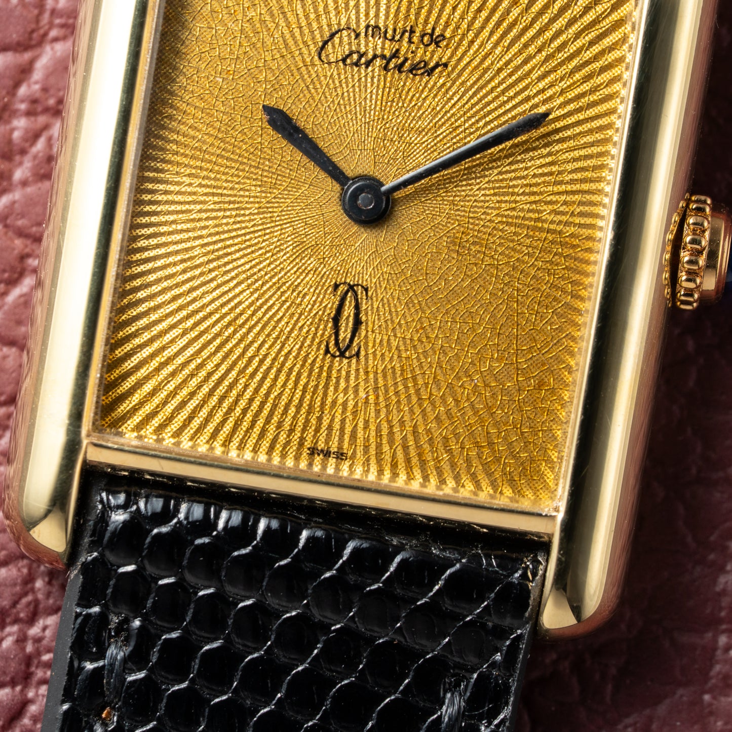 Cartier Must de Tank Vermeil "Discor" Dial GM (1990s)