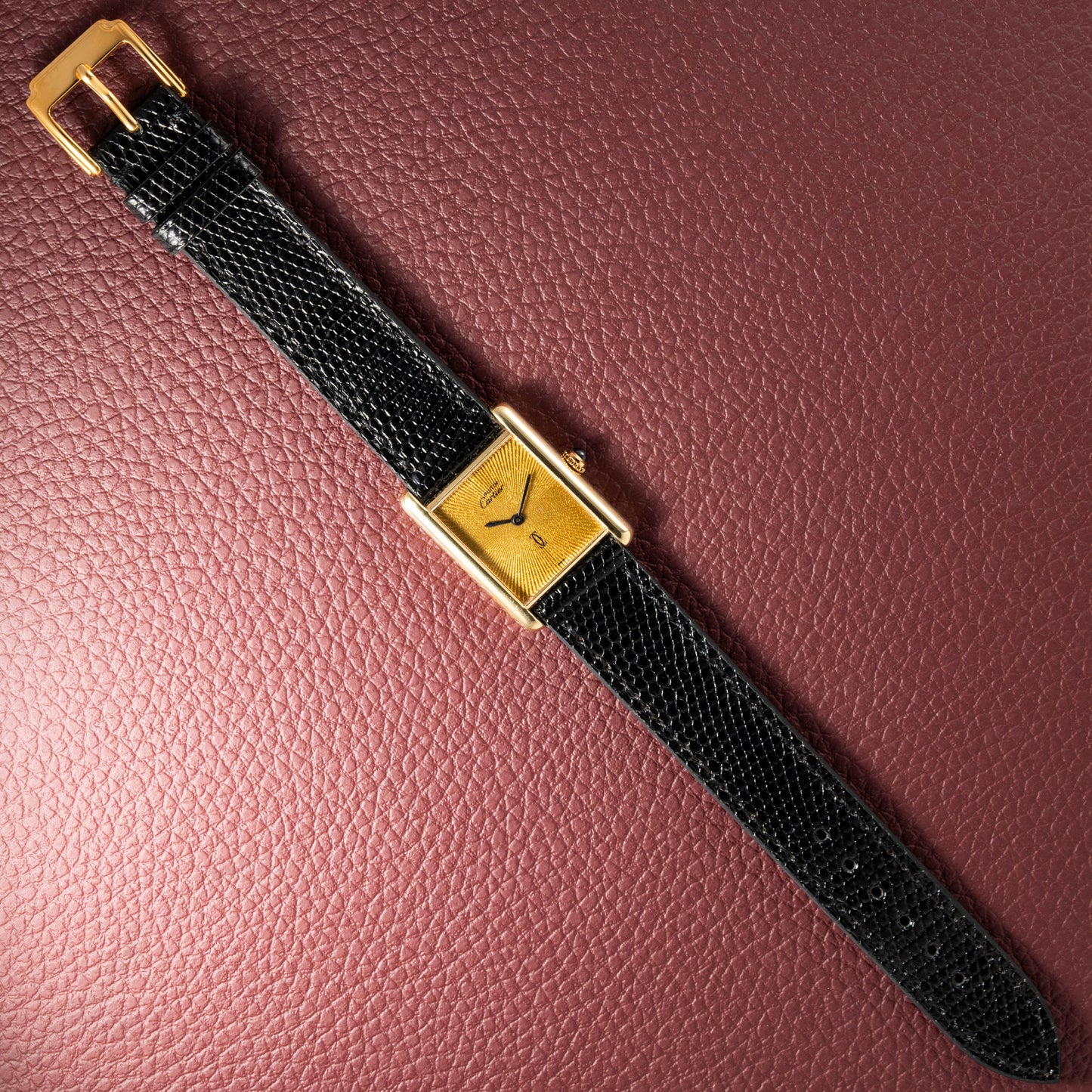 Cartier Must de Tank Vermeil "Discor" Dial GM (1990s)