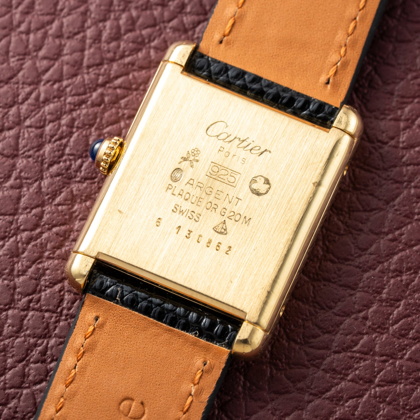 Cartier Must de Tank Vermeil "Discor" Dial GM (1990s)