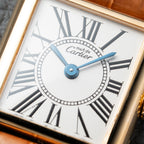 Cartier Must de Tank Vermeil White Opaline Roman Dial PM Ref. 5057001