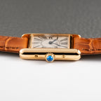 Cartier Must de Tank Vermeil White Opaline Roman Dial PM Ref. 5057001