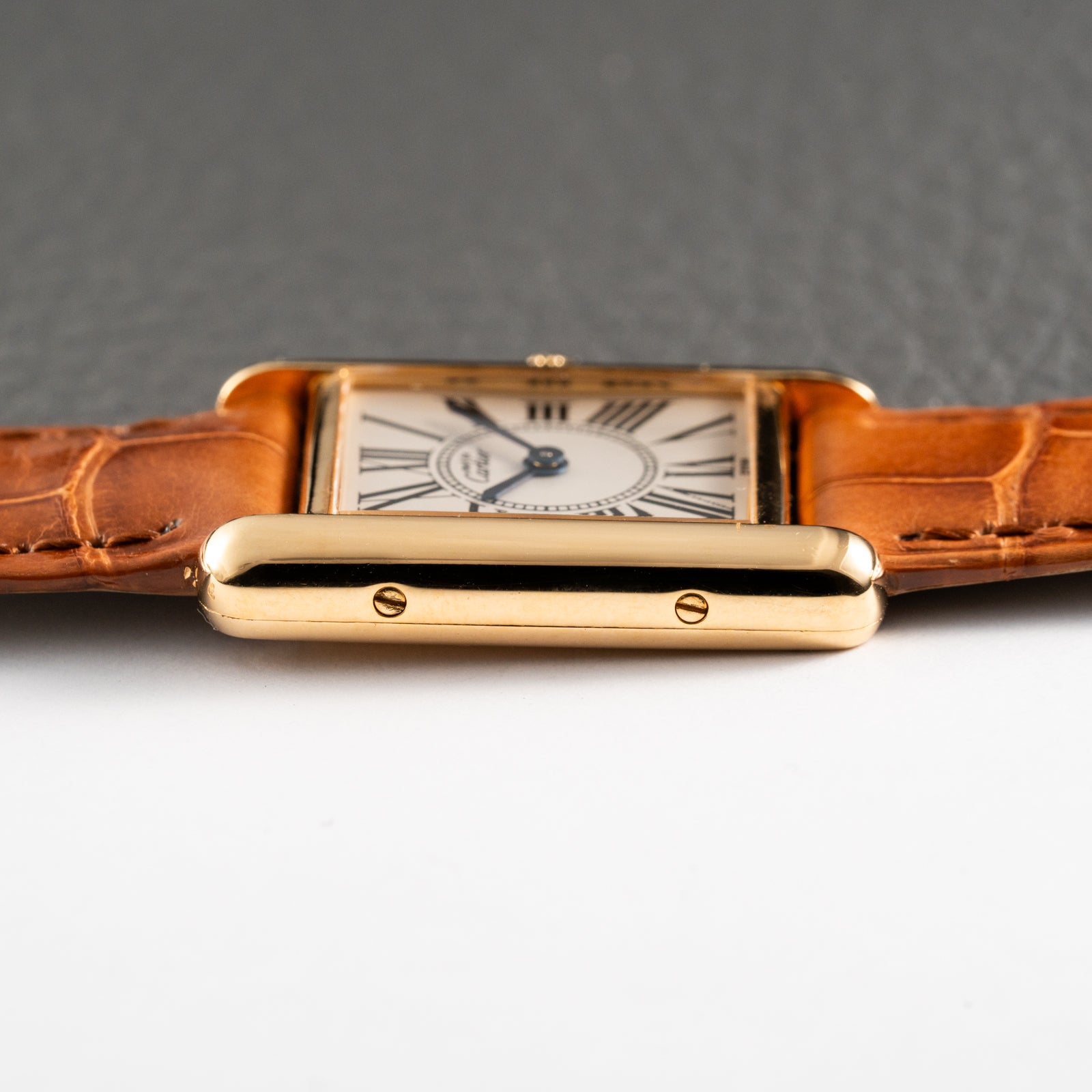 Cartier Must de Tank Vermeil White Opaline Roman Dial PM Ref. 5057001