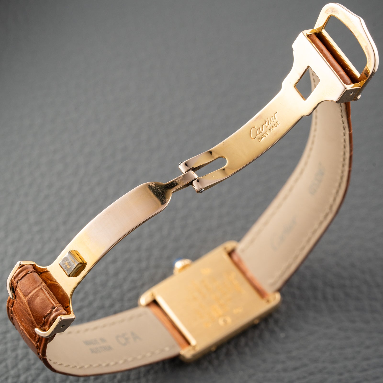 Cartier Must de Tank Vermeil White Opaline Roman Dial PM Ref. 5057001