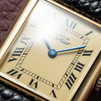 Cartier Must de Tank Vermeil Lemon Roman 1990s Mint Condition