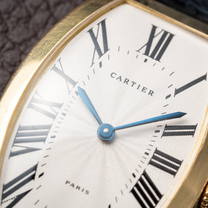 Cartier Tonneau Paris 18K Yellow Gold GM Large Size Pre CPCP 1980s