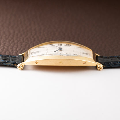 Cartier Tonneau Paris 18K Yellow Gold GM Large Size Pre CPCP 1980s