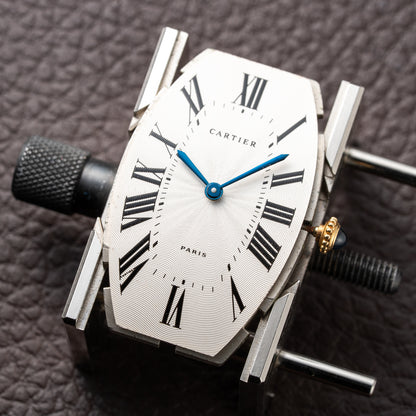 Cartier Tonneau Paris 18K Yellow Gold GM Large Size Pre CPCP 1980s