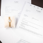 Cartier Tortue Factory Diamond Set 18K Yellow Gold Riz de Grain bracelet PM Quartz Ref 66017 from 1980s
