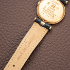 Cartier Must de Vendôme Mantel Lapis Lazuli Vermeil Ref. 590004 from the 1990s